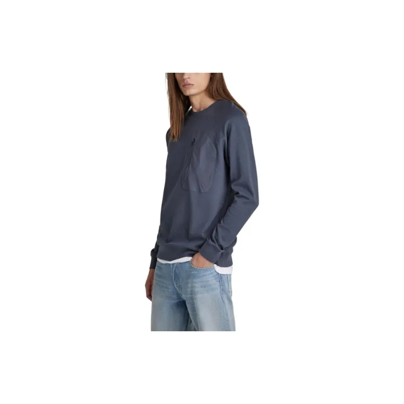 G STAR RAW Sweatshirts Men Gray Blue-3