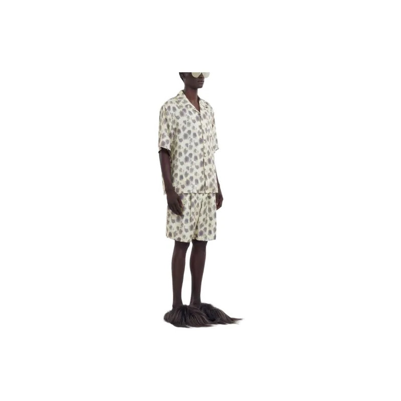 MARNI Crayon Leopard Printed Bowling Shirt-3