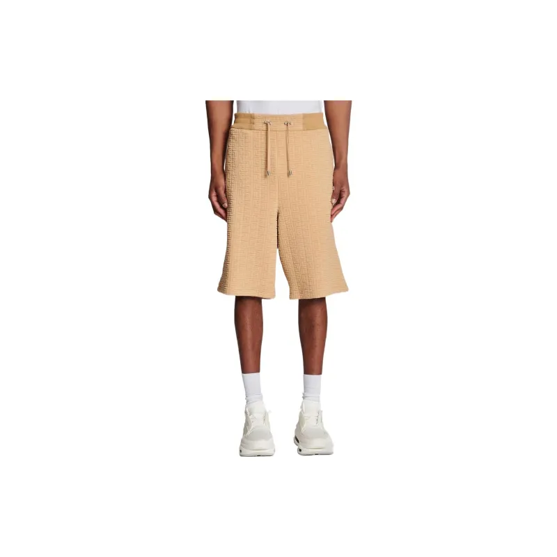 BALMAIN Casual Shorts Men Brown-3