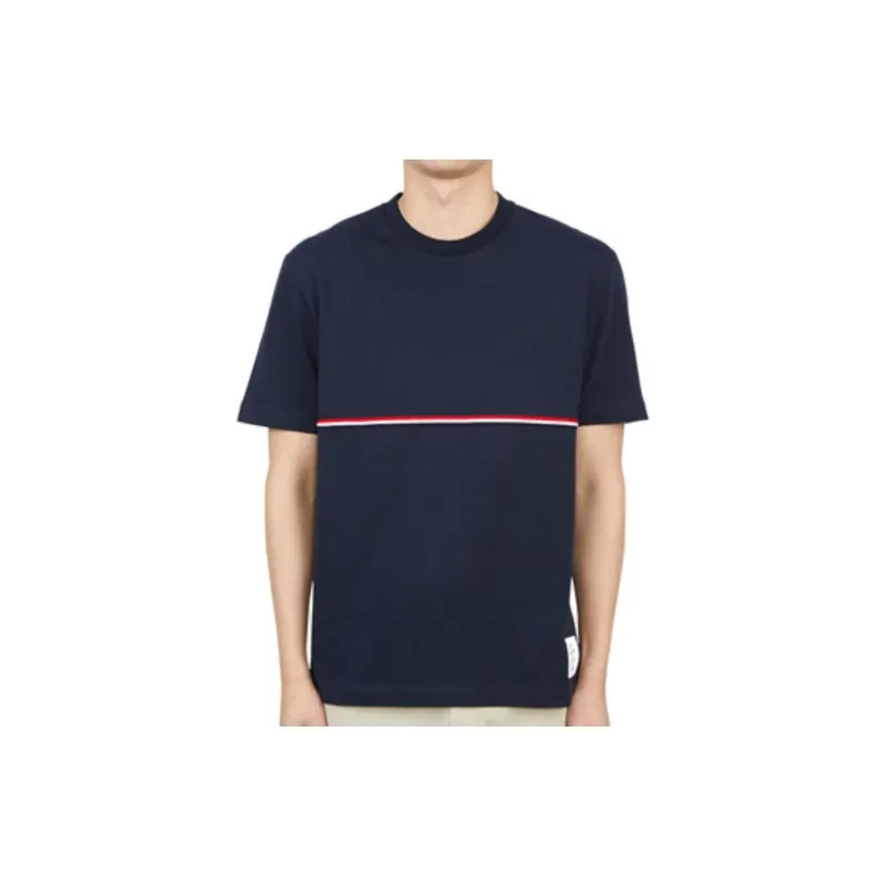 THOM BROWNE Rwb Striped Crewneck T Shirt-5