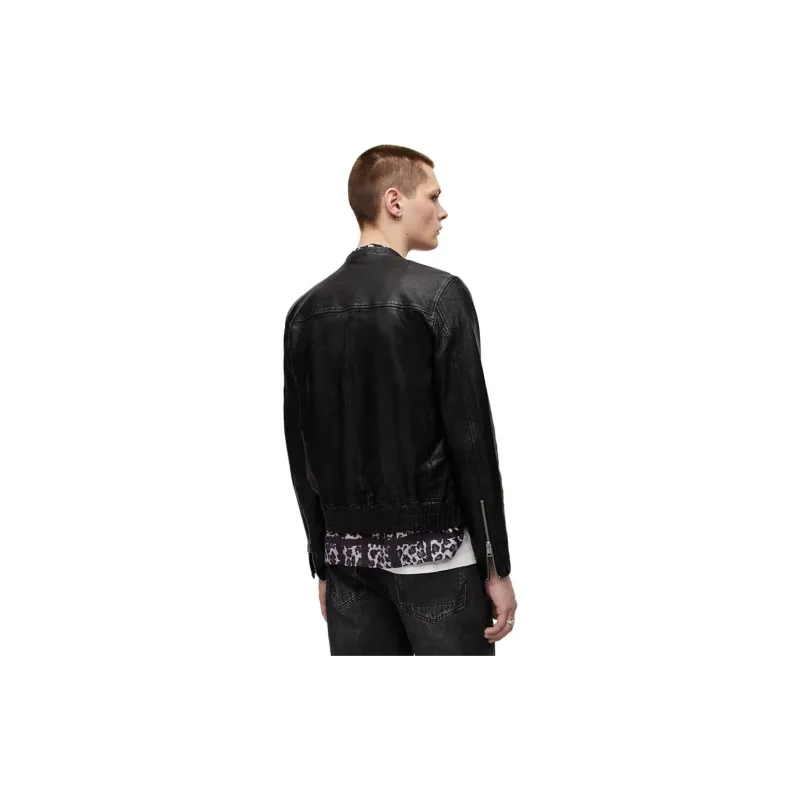 ALLSAINTS Leather Jackets Men Black-2