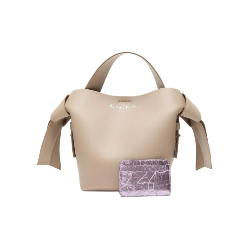 Acne Studios Leather Card Holder Women's Lavender-3