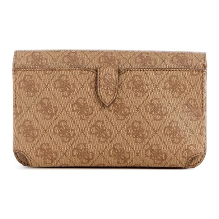 GUESS Artificial Leather Shoulder Bag Crossbody Bag Wallet Women's Brown-2