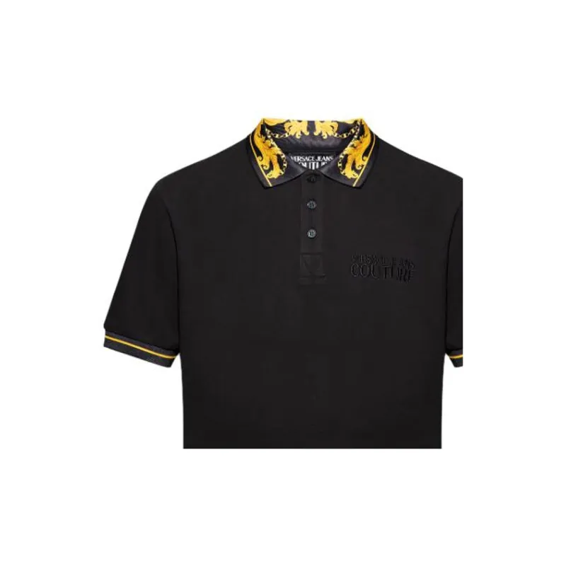 VERSACE JEANS COUTURE Baroque pattern Polo Shirt-4