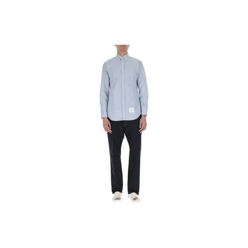THOM BROWNE Collared Button Up Oxford Shirt-2