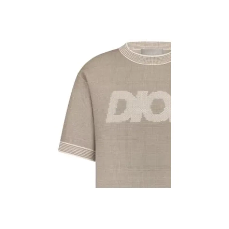 DIOR T Shirts Men Brown-5