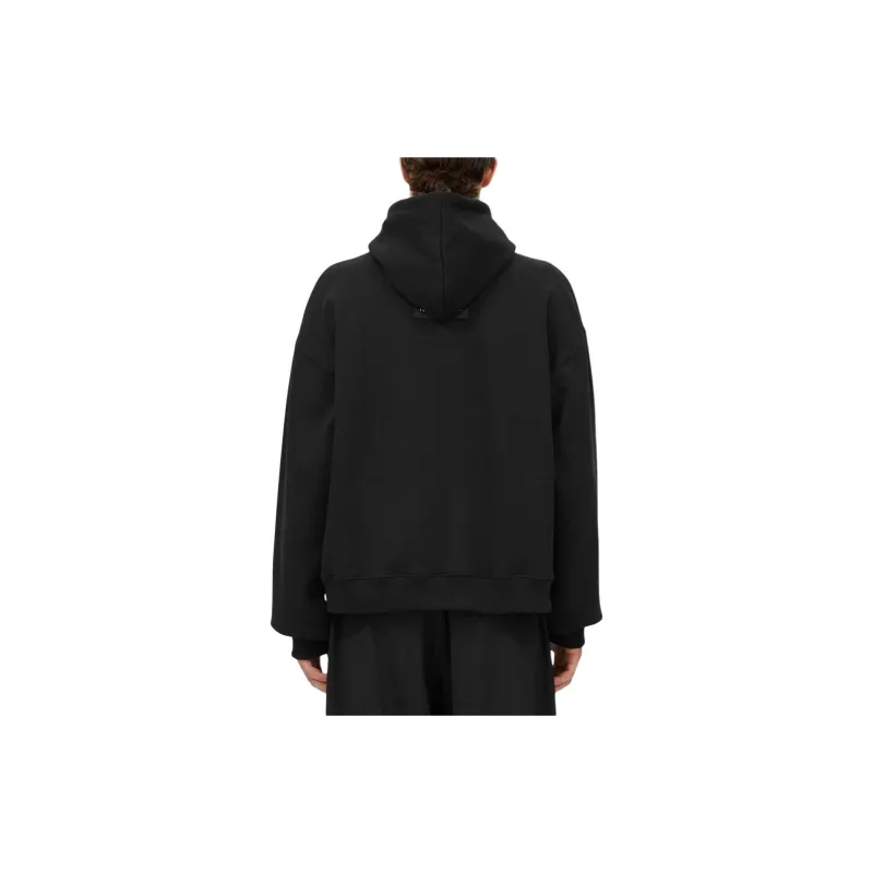 MSGM Logo Appliqué Drawstring Hoodie-2