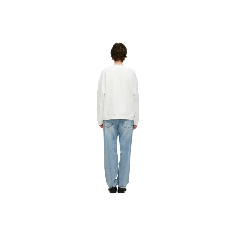 KIMHEKIM PEARL STAMPED SWEATSHIRT Sweatshirt Unisex WHITE/White-3