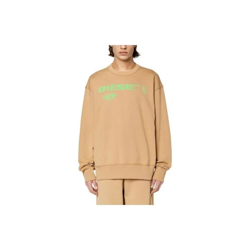 DIESEL S Macs Logo Printed Crewneck Sweatshirt-1