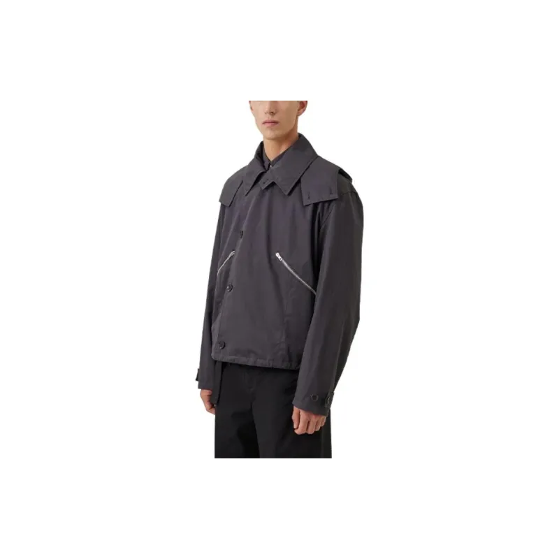 Lemaire Denim Jackets Unisex Zinc Gray-3