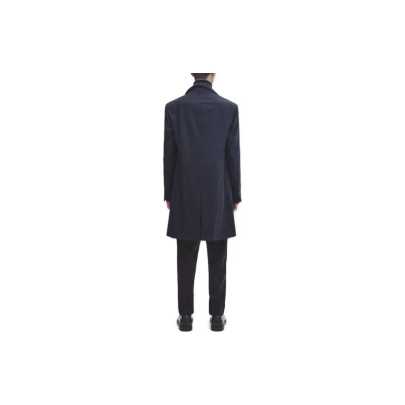 Massimo Dutti Coats Men Navy Blue-3