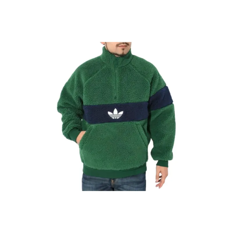 Adidas Originals Velvet Jackets Men Green-4