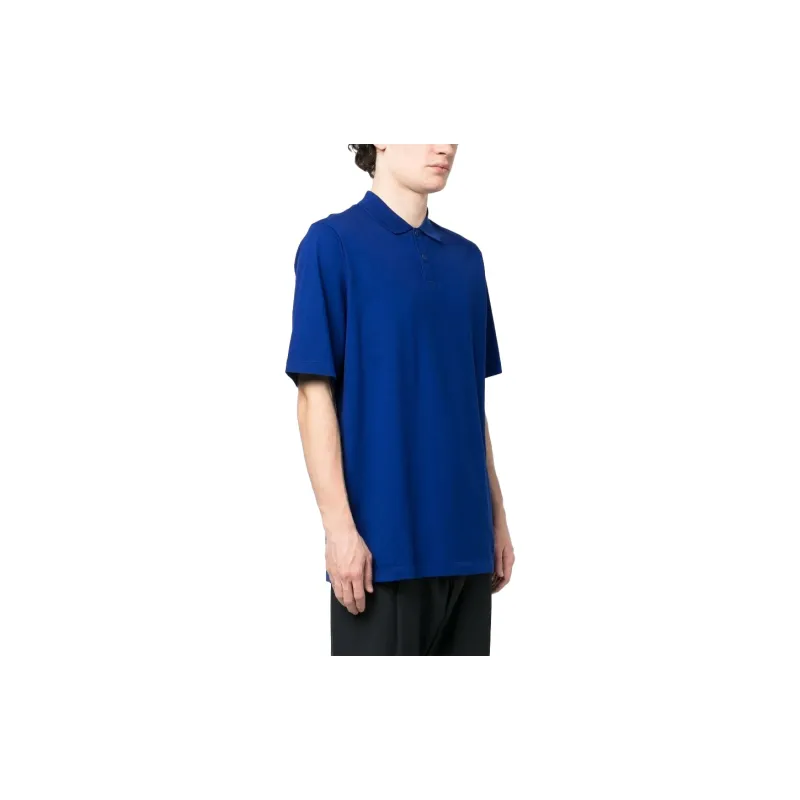 Y 3 Polo Shirts Men Royal Blue-3