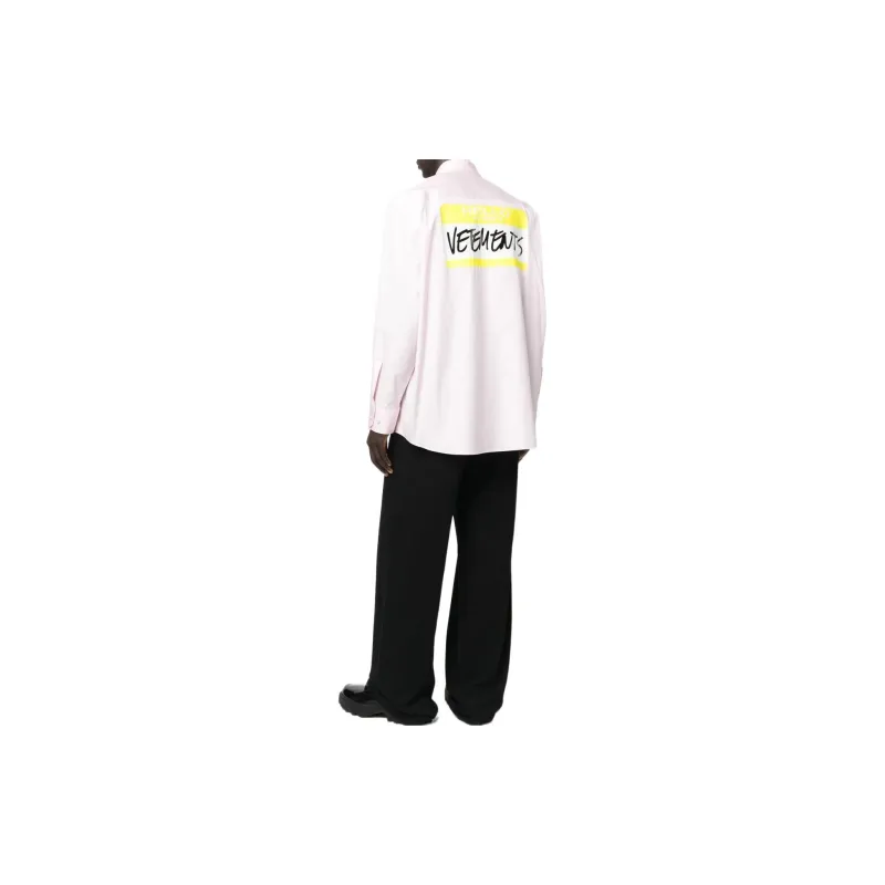 Vetements Shirts Men Pink-2