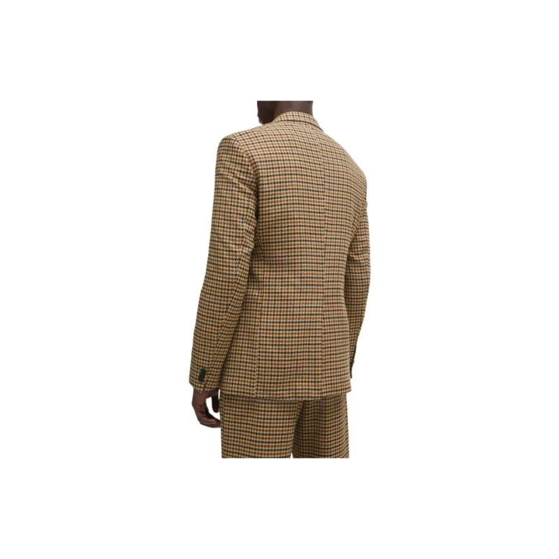 HUGO BOSS Houndstooth Slim-fit Jacket-3