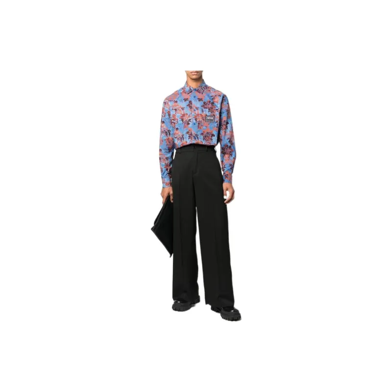 VERSACE JEANS COUTURE Shirts Men Blue-2