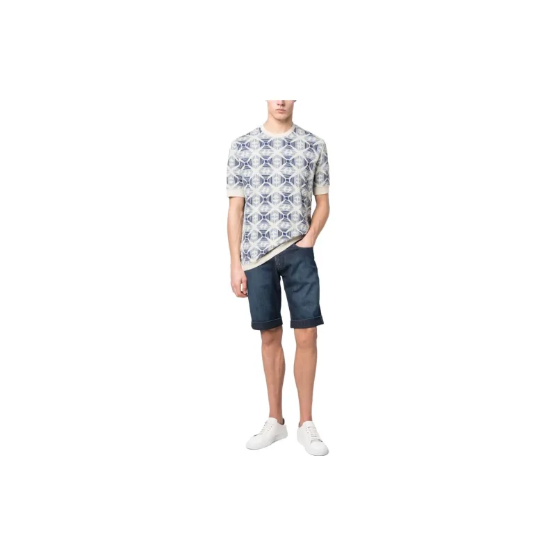 EMPORIO ARMANI Denim Shorts Men Denim Blue-1
