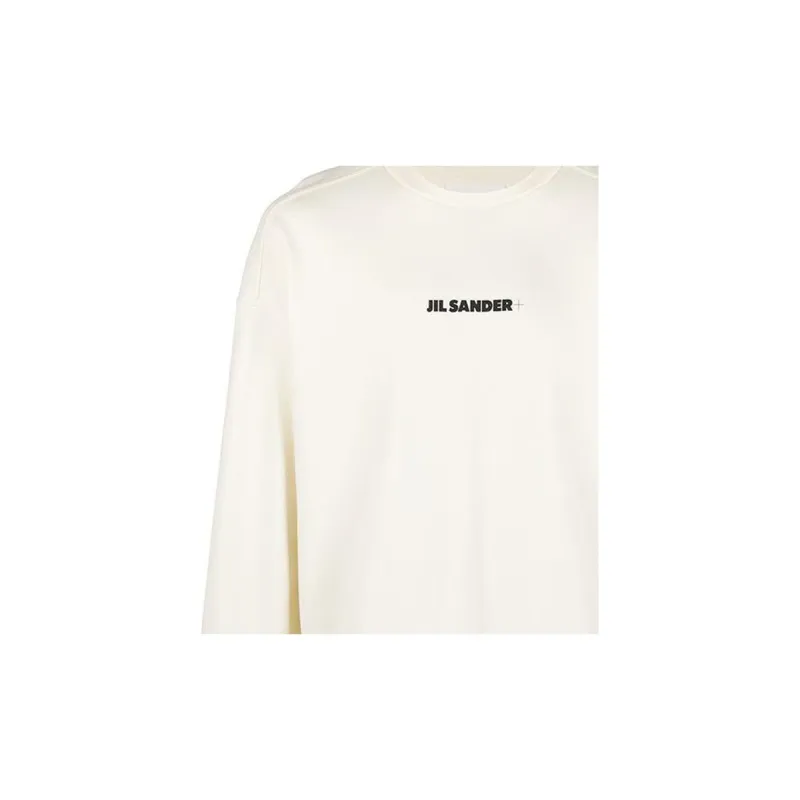JIL SANDER + Logo Printed Crewneck Sweatshirt-1