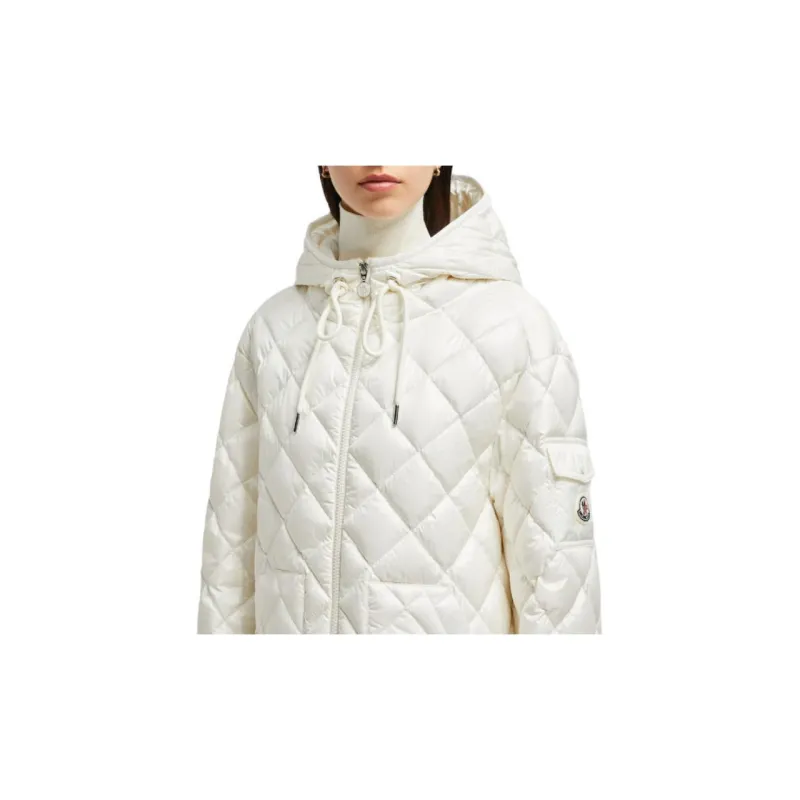 Moncler Down Jackets Women's Raw White-1