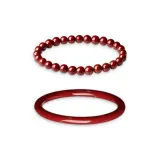 Cinnabar Bracelet+Cinnabar Beaded Bracelet