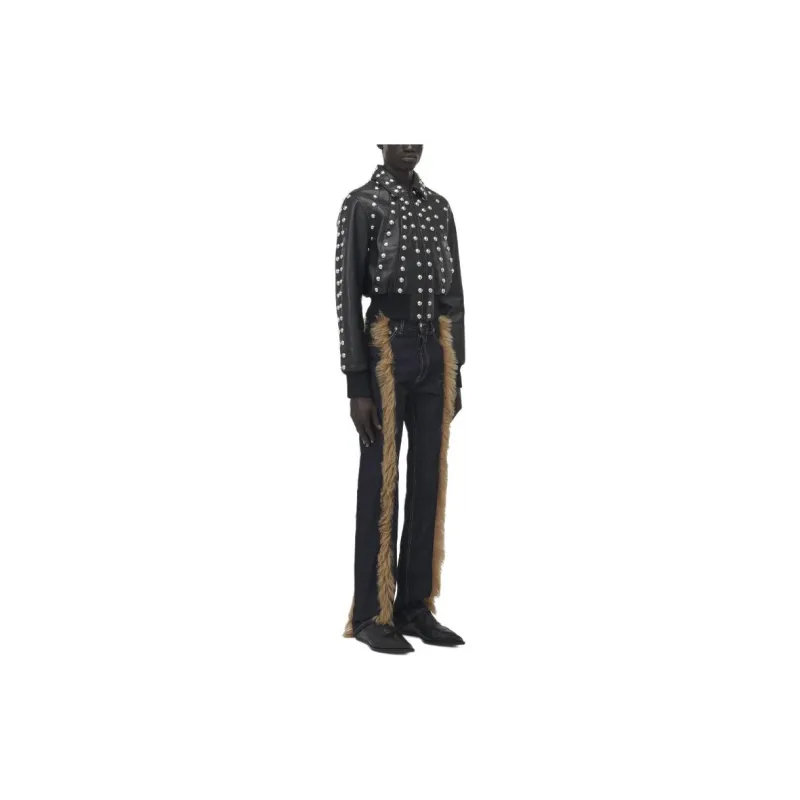 Alexander McQueen FW24 Leather Jacket Men's Black-1