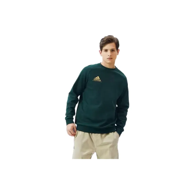 Adidas Sweatshirts Men Dark Green-4