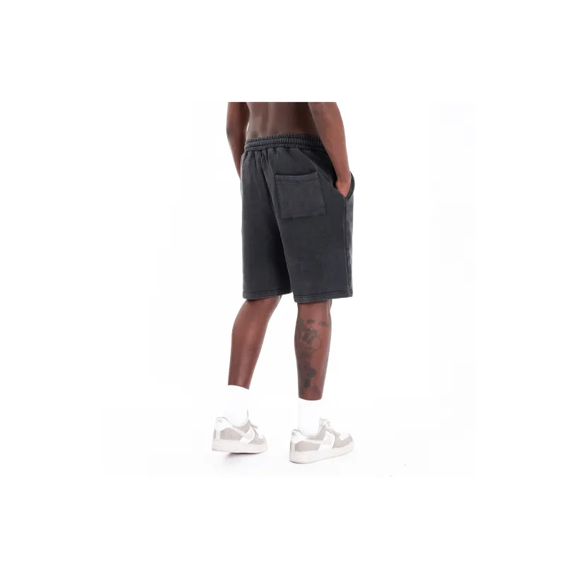 MT99 Casual Shorts Men Washed Black-3