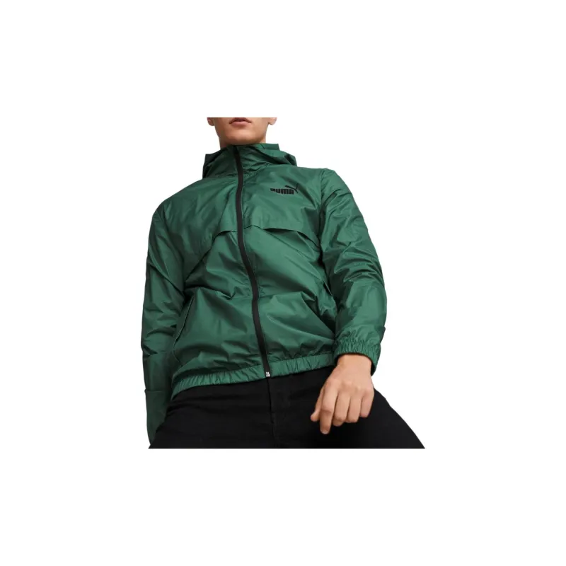 PUMA ACTIVE Essentials Solid Windbreaker Jacket Men's Green-3