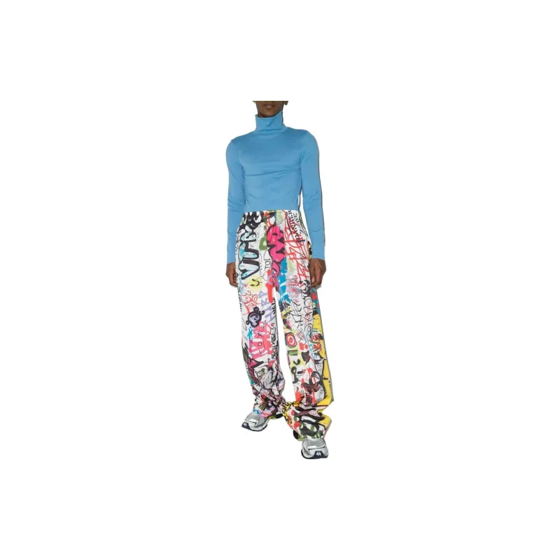 Vetements Graffiti Pyjama Pants-1