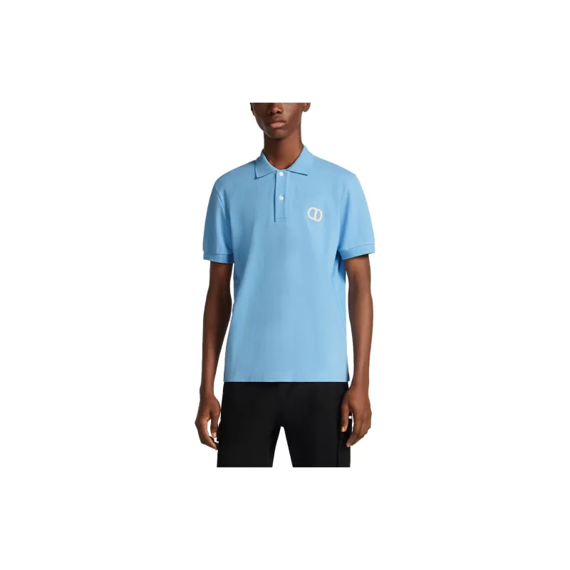 DIOR SS23 Polo Shirt Men's Blue-1