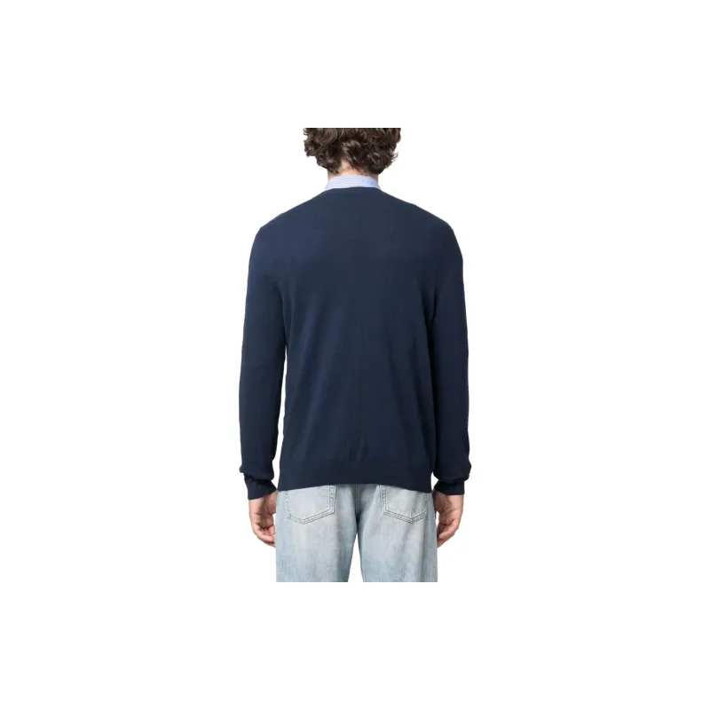 A.P.C Alois Logo embroidered Fine knit Jumper-2