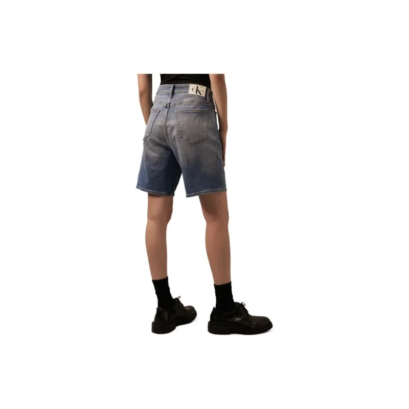 CALVIN KLEIN Denim Shorts Unisex Denim Light Blue-3
