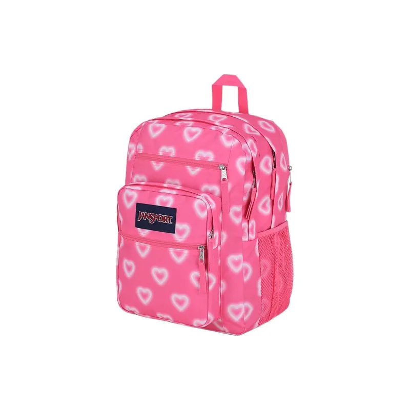 JanSport Recycled Polyester Backpack Large Size Unisex Pink-2