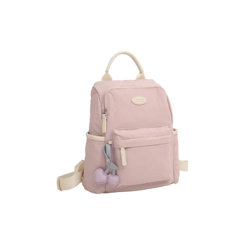 TOUTOU Fabric Backpack Large Size Women's Multicolor-14