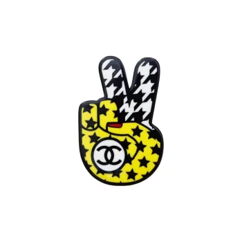 CHANEL 2016 Peace Sign Brooch