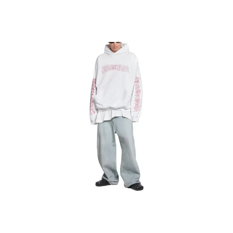 Balenciaga Logo-print Hoodie-9