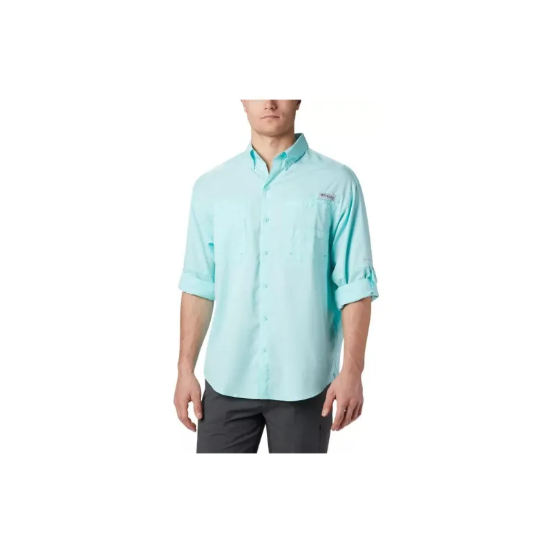 Columbia PFG Tamiami II Long Sleeve Shirt Shirt Men's Light Green-2
