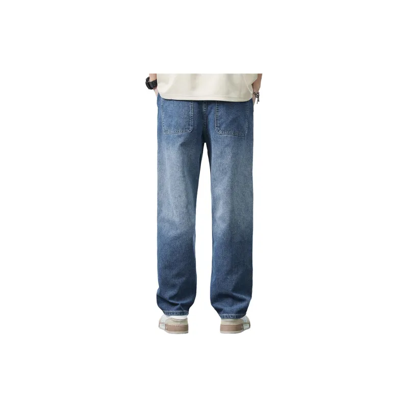 Tonlion Jeans Men Denim Blue-2