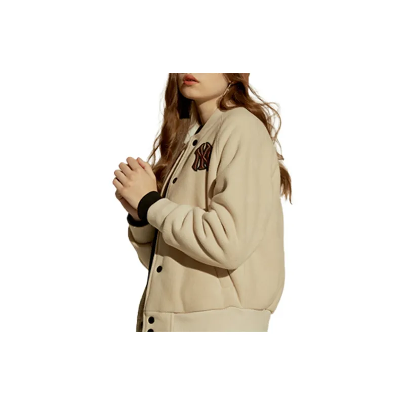 MLB Velvet Jackets Unisex White-3