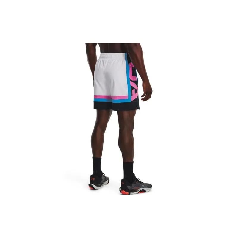 Under Armour Basketball Shorts Men's White-3