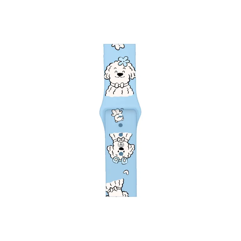 FZRT Watch Bands Cute Print Skin Friendly Silicone Strap Unisex-5