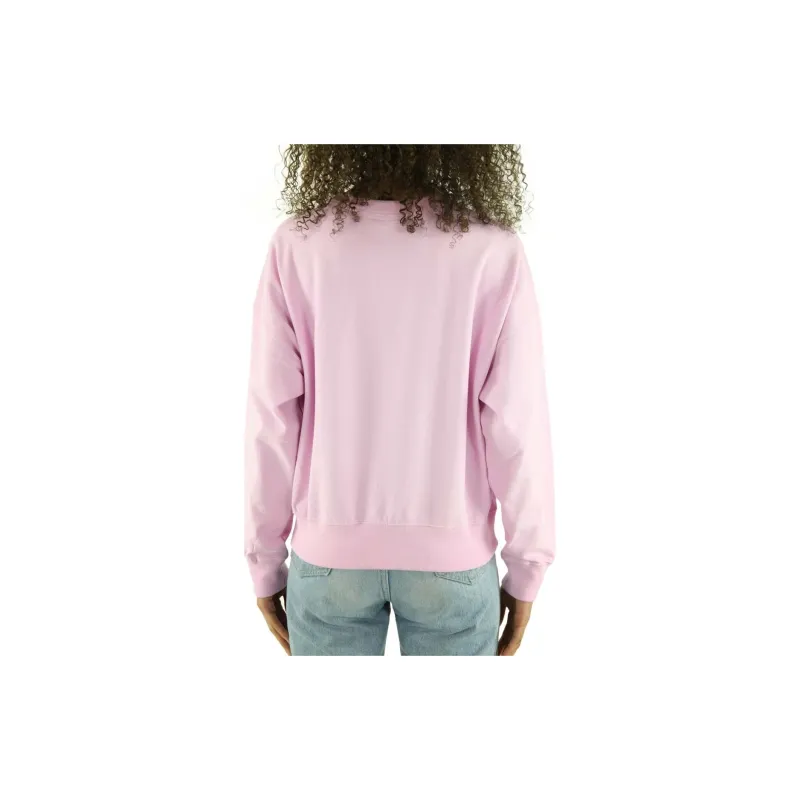 Champion Crew Neck Regular Sweatshirt Women's Purple-3