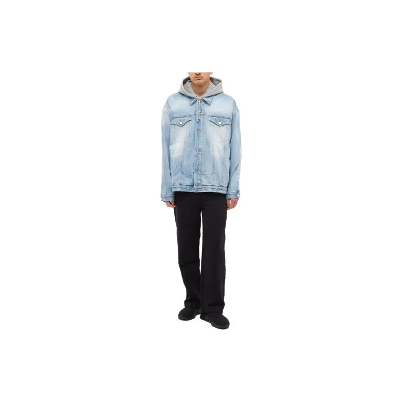 Vetements Oversized Hooded Denim Jacket-1
