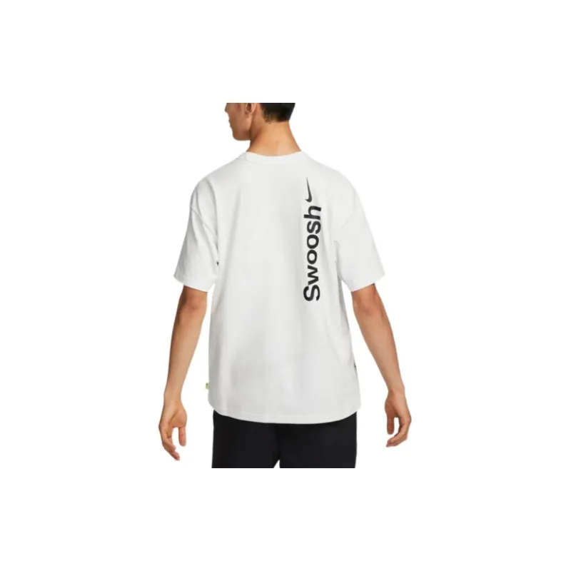 Nike Drop Shoulder Sleeve T-Shirt Men's White-2