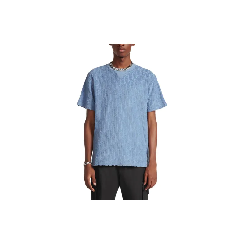 DIOR T Shirts Men Blue-3