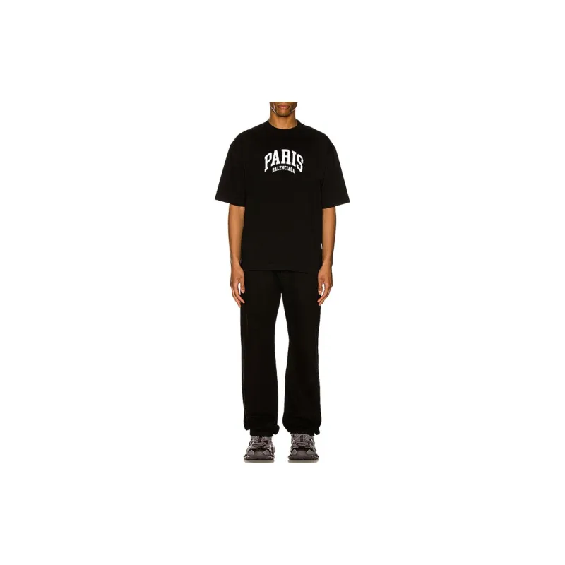Balenciaga Mens Cities Paris Medium Fit T shirt-2