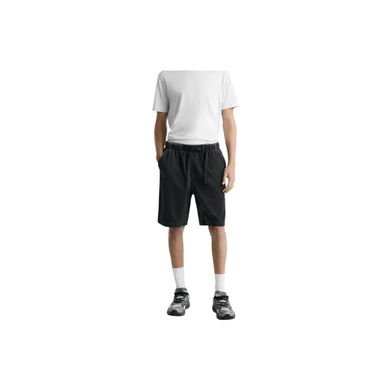 ZARA Denim Shorts Men Black-2