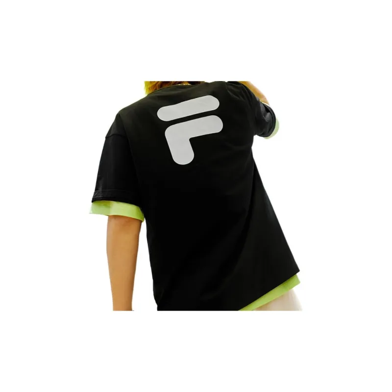 FILA FUSION SS24 Casual Sportswear Unisex Black-3