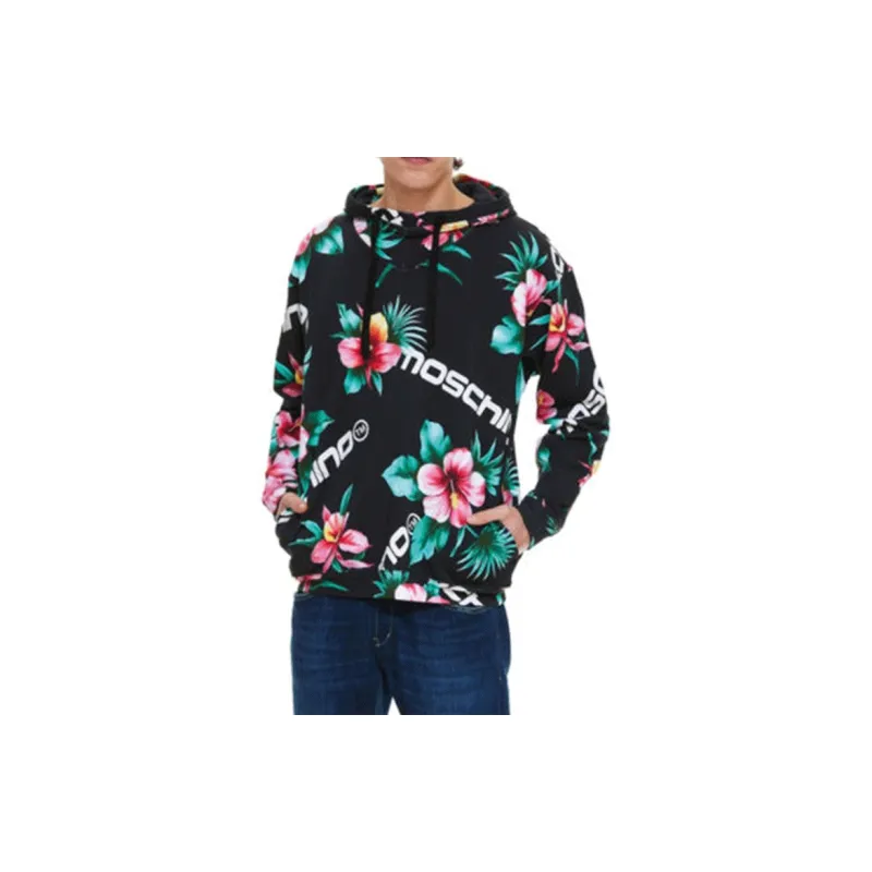 MOSCHINO Floral Printed Drawstring Hoodie-1