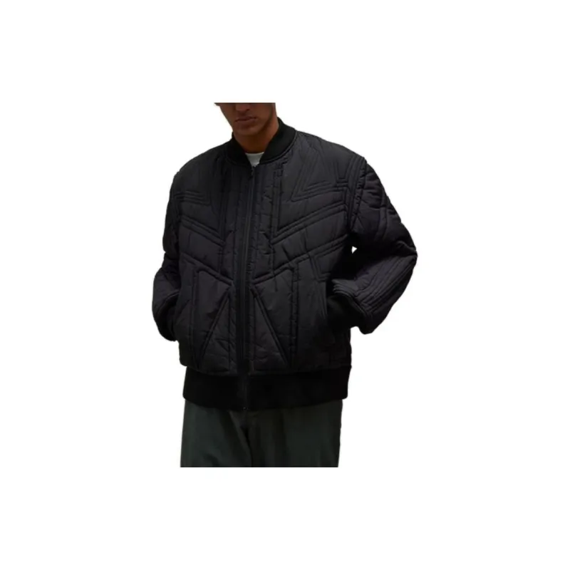 Y 3 Quilted Zip Up Bomber Jacket-1